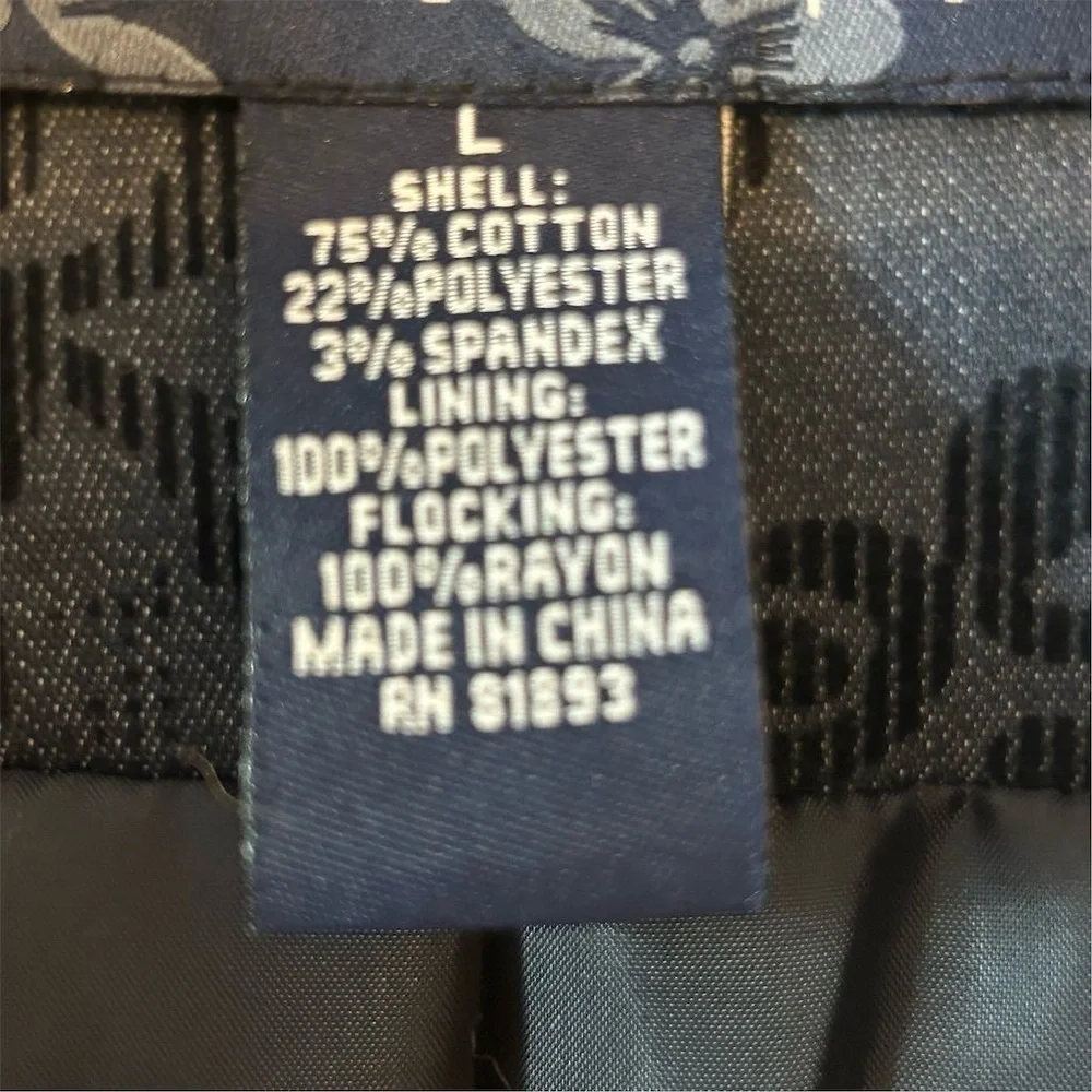 Susan Graver Printed LK Fusion Cutaway Hem Jacket/Black‎ X-Small